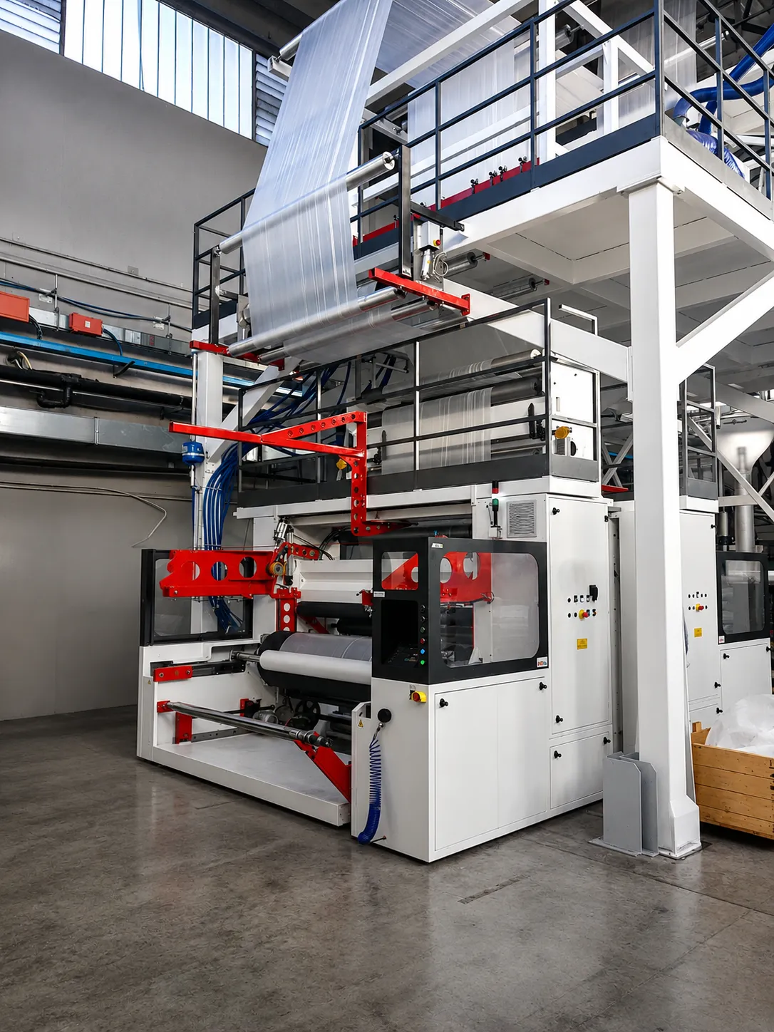 HDPE COEX3 extrusion line with 2000 mm useful width