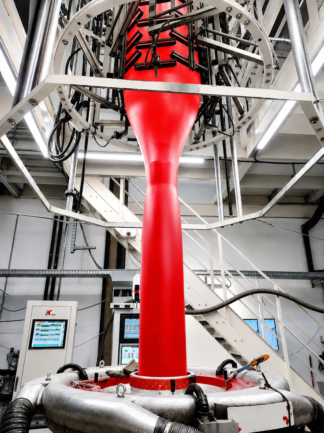 Modernized extrusion production line with upgraded machinery